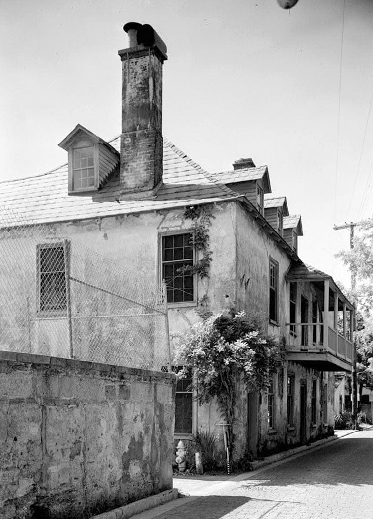 Historic Photo : Ximenez-Fatio House, 22 Aviles Street, Saint Augustine, St. Johns County, FL 5 Photograph