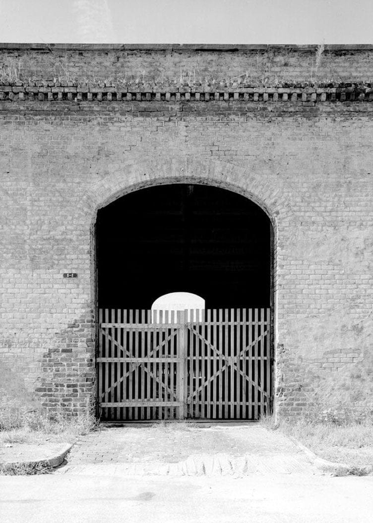 Historic Photo : Central of Georgia Railway, Up Freight Warehouse, 227 West Broad Street (at rear of Gray Building), Savannah, Chatham County, GA 10 Photograph