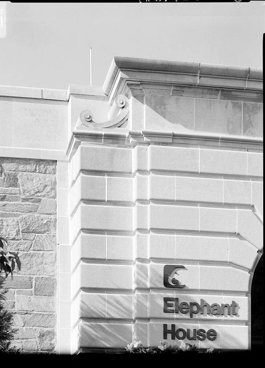 Historic Photo : National Zoological Park, Elephant House, 3001 Connecticut Avenue NW, Washington, District of Columbia, DC 14 Photograph
