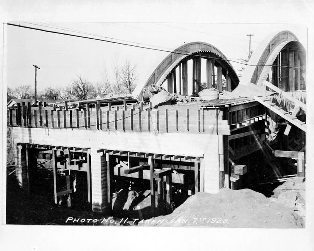 Historic Photo : Marsh Rainbow Arch Bridge, West Eighth Street North, Newton, Jasper County, IA 32 Photograph