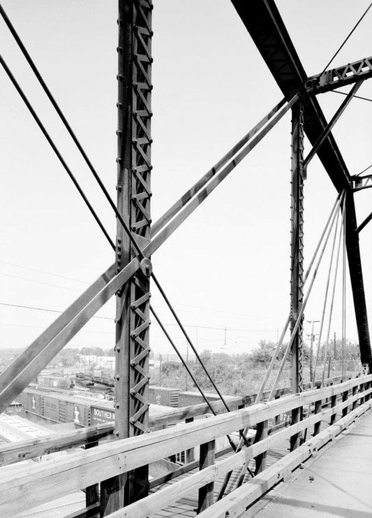 Historic Photo : Marietta Road Bridge, Marietta Road, Spanning Inman Railroad Yards, Atlanta, Fulton County, GA 9 Photograph