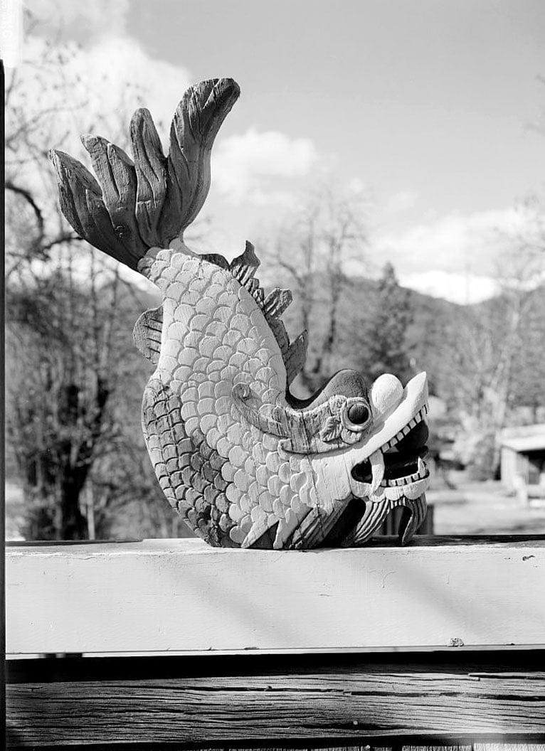 Historic Photo : Weaverville Joss House, Oregon Street, Weaverville, Trinity County, CA 69 Photograph