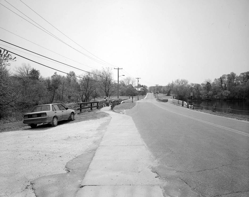 Historic Photo : Wagamon Pond Dam & Bridge, Spanning Broadkill River at State Road No. 197 (Mulberry Street), Milton, Sussex County, DE 1 Photograph