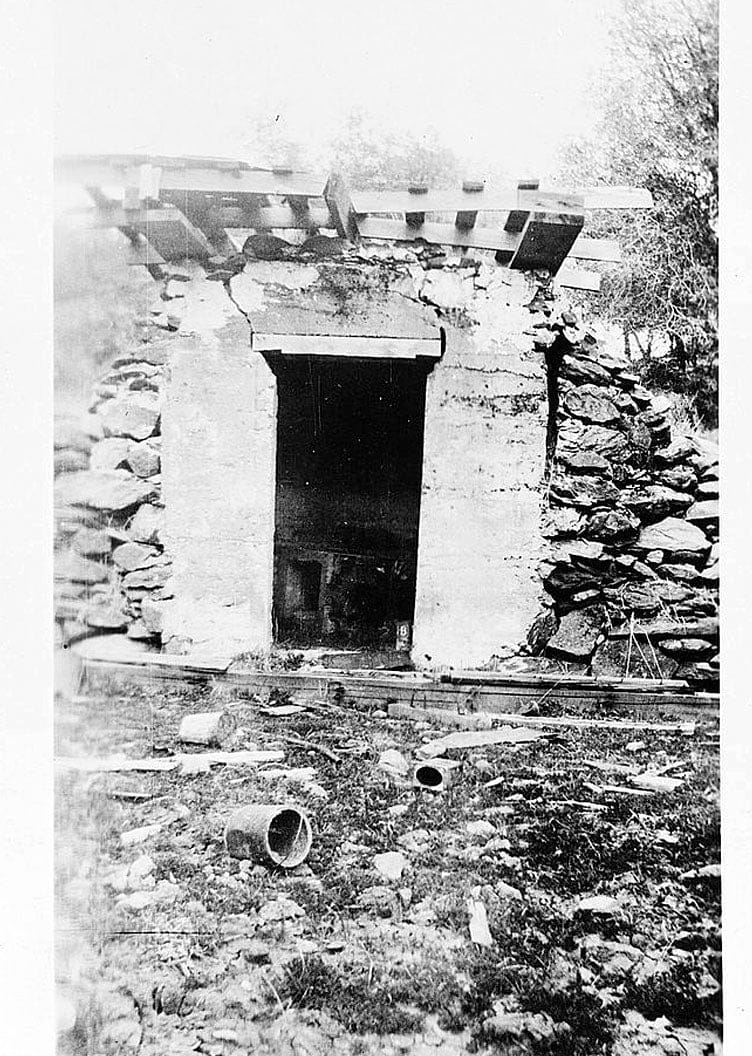 Historic Photo : Wells Fargo & Company Vault (Ruins), Cherokee, Butte County, CA 1 Photograph