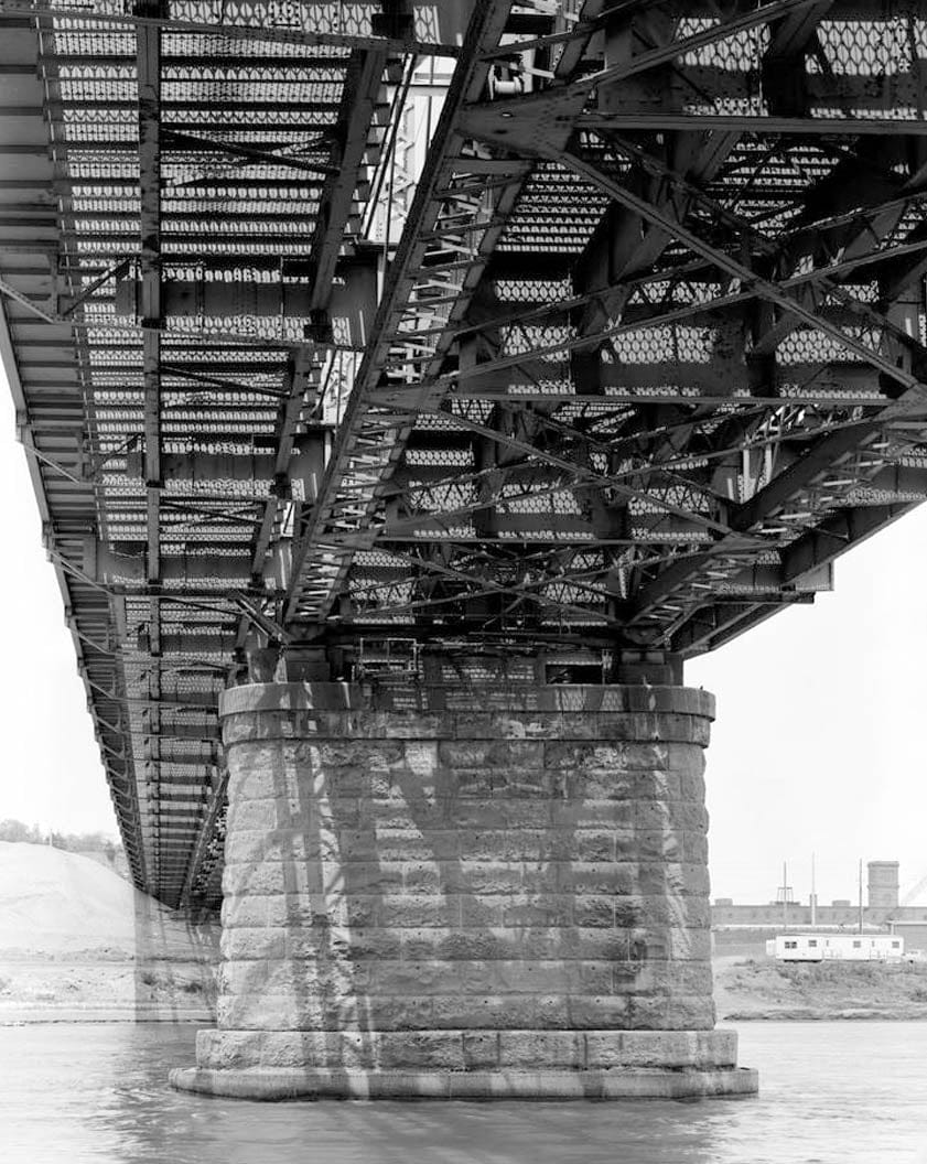 Historic Photo : Pacific Shortline Bridge, U.S. Route 20,spanning Missouri River, Sioux City, Woodbury County, IA 95 Photograph