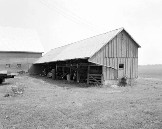 Historic Photo : A. M. Vail Cartshed, Route 438, Odessa, New Castle County, DE 1 Photograph