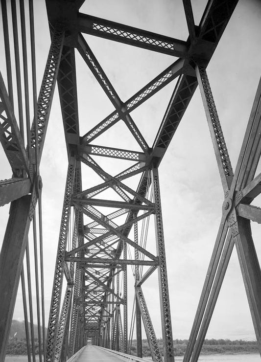 Historic Photo : Copper River & Northwest Railroad, Million Dollar Bridge, Spanning Copper River at Miles Glacier, Cordova, Valdez-Cordova Census Area, AK 17 Photograph