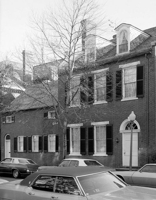 Historic Photo : Riggs-Riley House, 3038 N Street, Northwest, Washington, District of Columbia, DC 6 Photograph