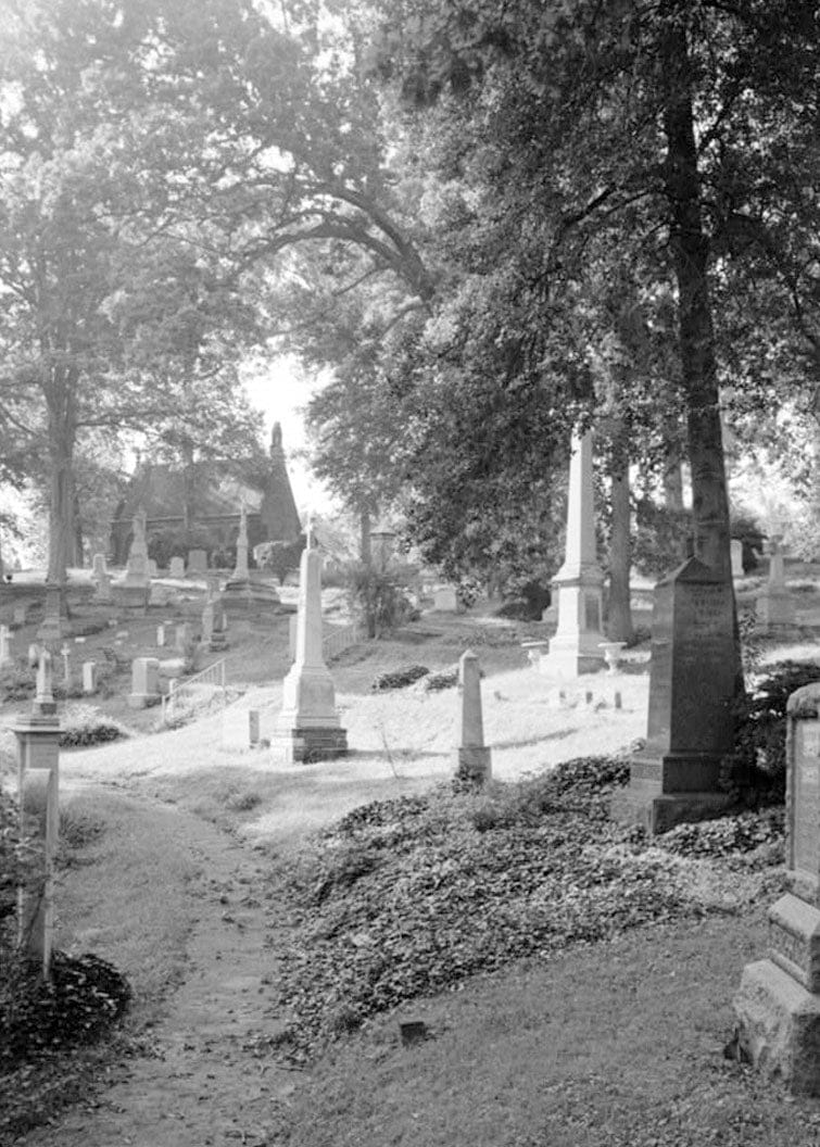 Historic Photo : Oak Hill Cemetery, Chapel, 3001 R Street Northwest, Northeast of gatehouse, Washington, District of Columbia, DC 5 Photograph