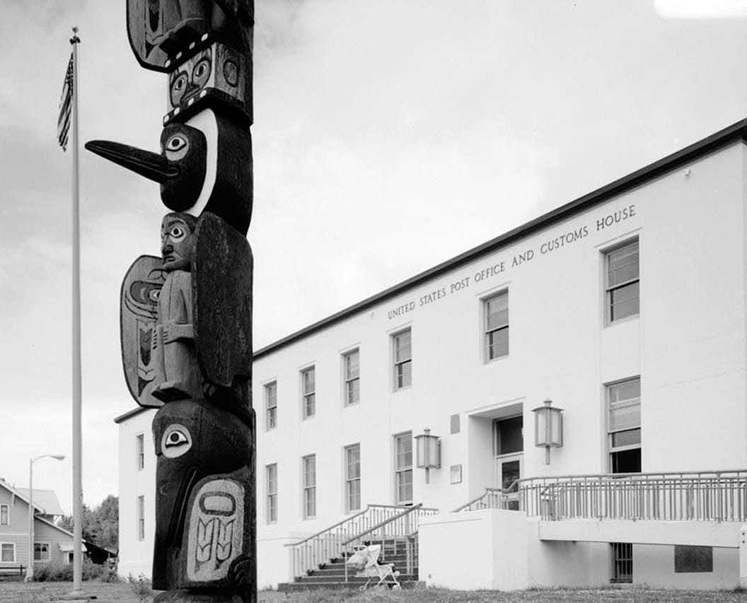 Historic Photo : U.S. Post Office & Customs House, Church Street, Wrangell, Wrangell-Petersburg Census Area, AK 2 Photograph