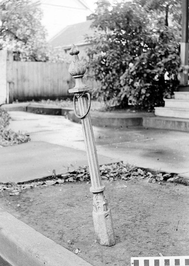 Historic Photo : Iron Hitching Posts, Various Mobile locations, Mobile, Mobile County, AL 13 Photograph