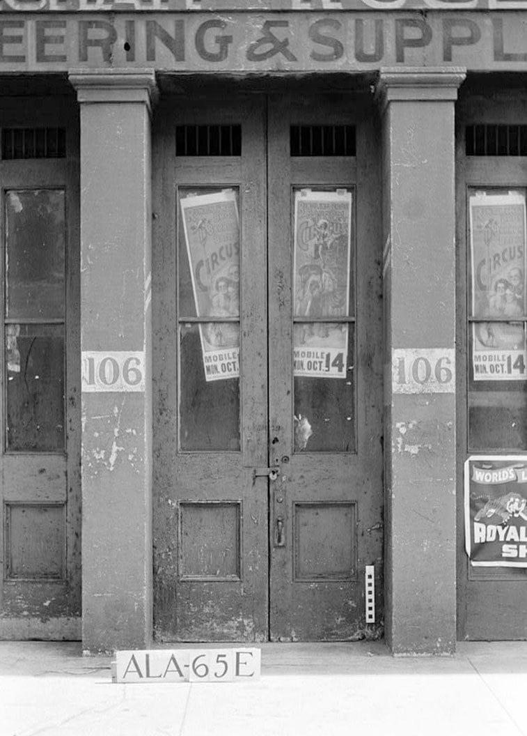 Historic Photo : 106 North Water Street (Commercial Building), Mobile, Mobile County, AL 1 Photograph