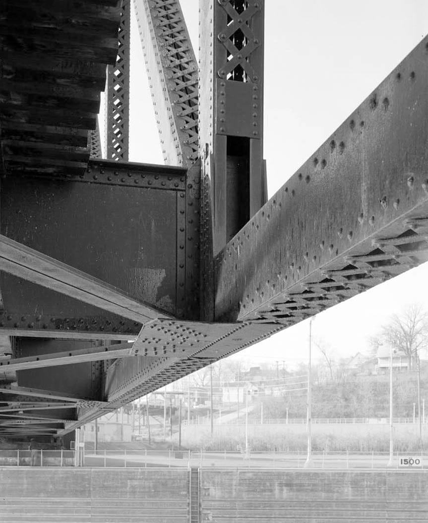 Historic Photo : Keokuk & Hamilton Bridge, Spanning Mississippi River, Keokuk, Lee County, IA 64 Photograph