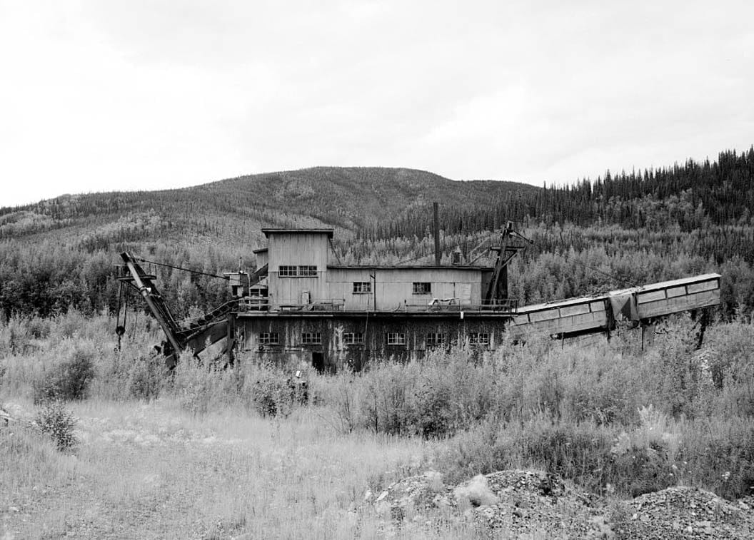 Historic Photo : Gold Placers Incorporated, Coak Creek Dredge, Near Coal Creek & Yukon River, Eagle, Southeast Fairbanks Census Area, AK 4 Photograph