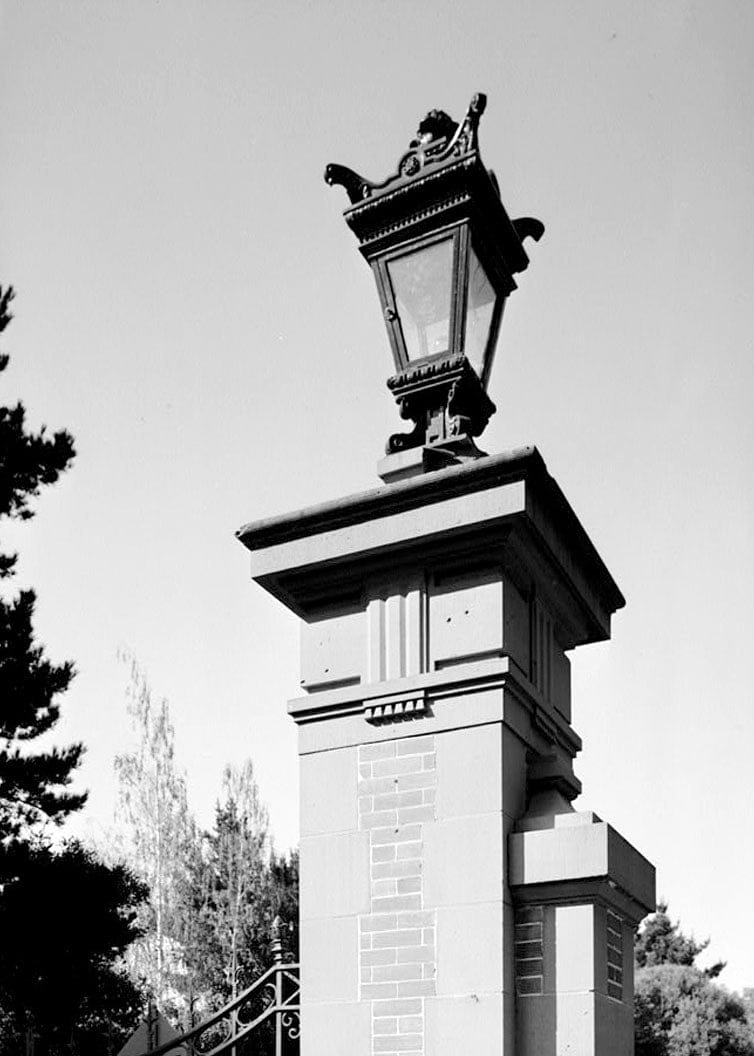 Historic Photo : Linden Towers Gates, Middlefield Road at James Lane, Atherton, San Mateo County, CA 9 Photograph