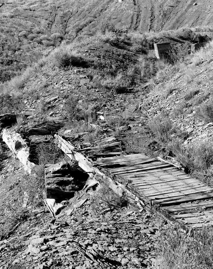 Historic Photo : Snake River Ditch, Headgate on north bank of Snake River, Dillon, Summit County, CO 4 Photograph