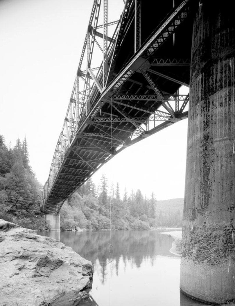Historic Photo : Smith River Bridge, CA State Highway 199 Spanning Smith River, Crescent City, Del Norte County, CA 7 Photograph