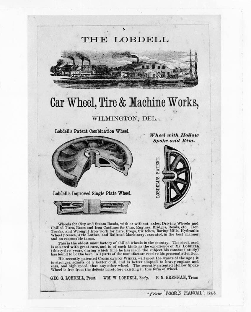 Historic Photo : Lobdell Car Wheel Company, Christina Avenue, Wilmington, New Castle County, DE 14 Photograph