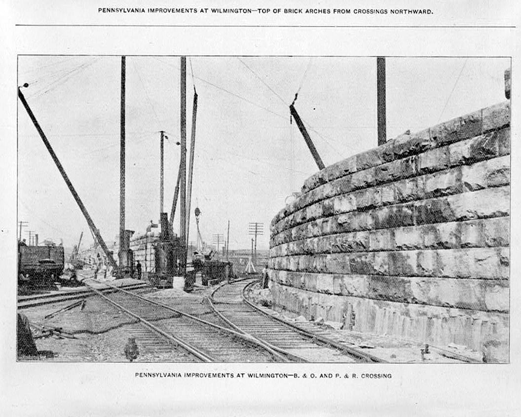 Historic Photo : Pennsylvania Railroad Improvements, Vandever Street & Baltimore & Ohio Railroad Vicinity, Wilmington, New Castle County, DE 2 Photograph