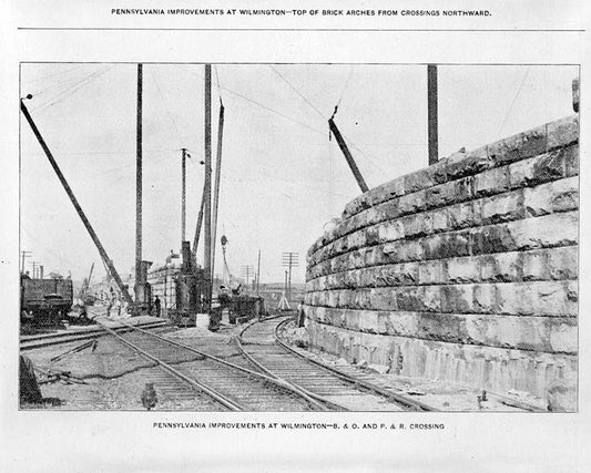 Historic Photo : Pennsylvania Railroad Improvements, Vandever Street & Baltimore & Ohio Railroad Vicinity, Wilmington, New Castle County, DE 2 Photograph