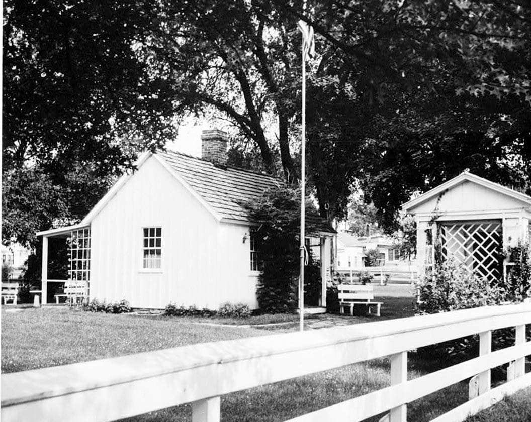Historic Photo : Herbert Hoover Birthplace House, Southwest corner of Penn & Downey Streets (moved), West Branch, Cedar County, IA 9 Photograph