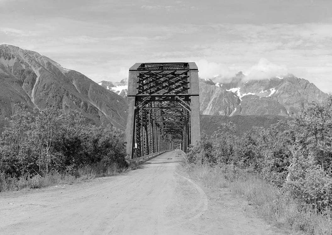 Historic Photo : Copper River & Northwest Railroad, Million Dollar Bridge, Spanning Copper River at Miles Glacier, Cordova, Valdez-Cordova Census Area, AK 2 Photograph