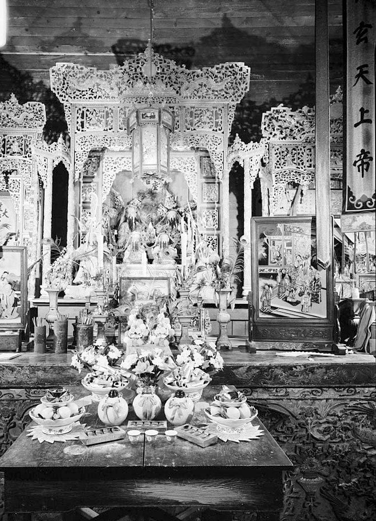 Historic Photo : Weaverville Joss House, Oregon Street, Weaverville, Trinity County, CA 71 Photograph