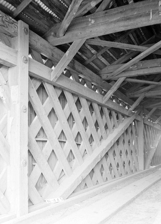 Historic Photo : Covered Bridge, Spanning Choccolocco Creek , Old Eastaboga, Talladega County, AL 6 Photograph