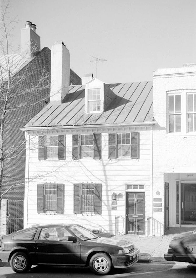 Historic Photo : Adams-Mason House, 1072 Thomas Jefferson Street Northwest, Washington, District of Columbia, DC 4 Photograph
