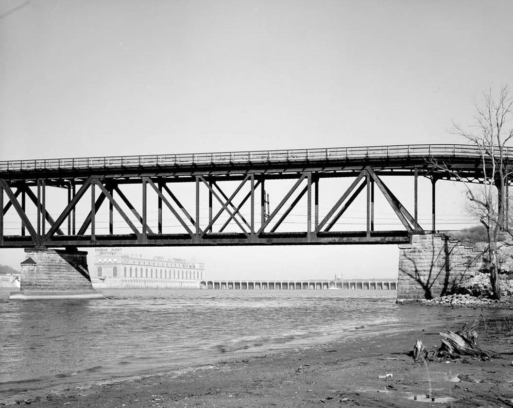 Historic Photo : Keokuk & Hamilton Bridge, Spanning Mississippi River, Keokuk, Lee County, IA 10 Photograph