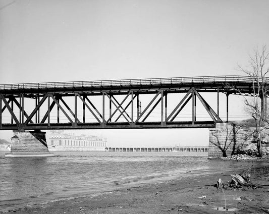 Historic Photo : Keokuk & Hamilton Bridge, Spanning Mississippi River, Keokuk, Lee County, IA 10 Photograph