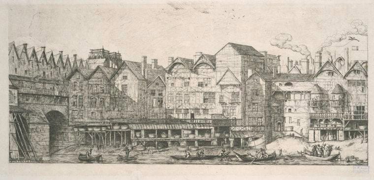 Art Print : 1861, Partie de la cite de Paris vers la fin du XVIIe siecle. - Vintage Wall Art