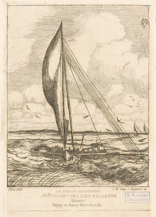 Art Print : 1866, Provolant des iles Mulgrave, Oceanie. - Vintage Wall Art
