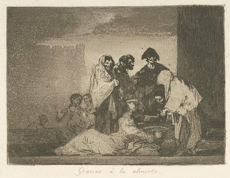 Art Print : 1863, Gracias A la almorta. - Vintage Wall Art