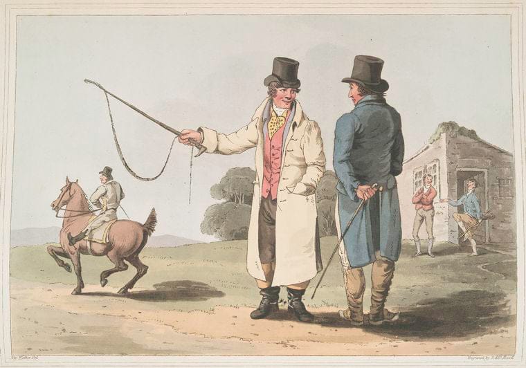 Art Print : 1814, The Horse Dealer - Vintage Wall Art
