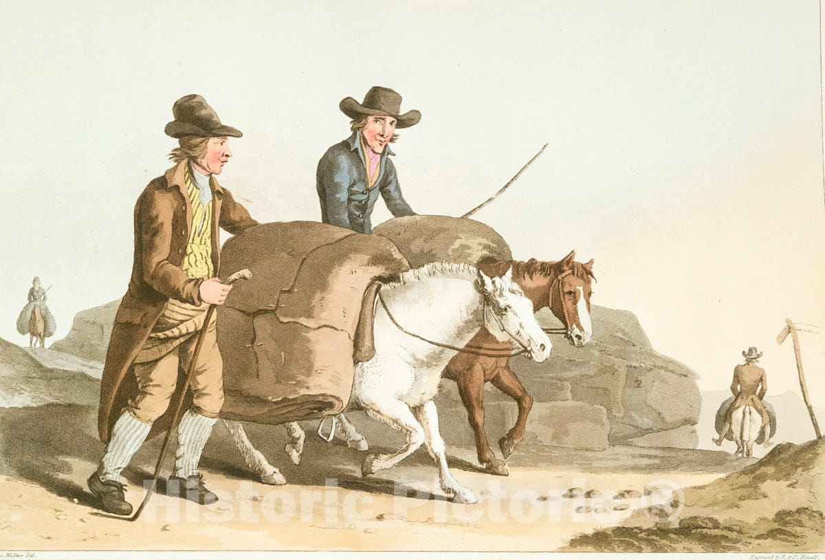Art Print : 1814, Cloth Makers. - Vintage Wall Art
