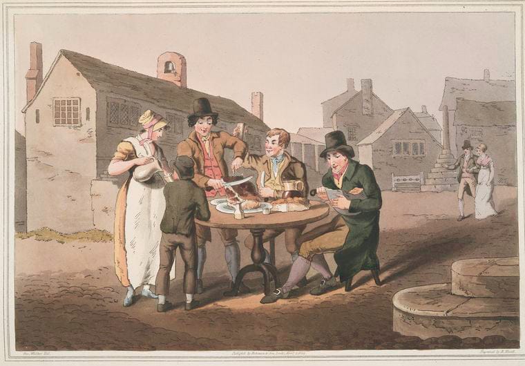 Art Print : 1814, Midsummer eve. - Vintage Wall Art