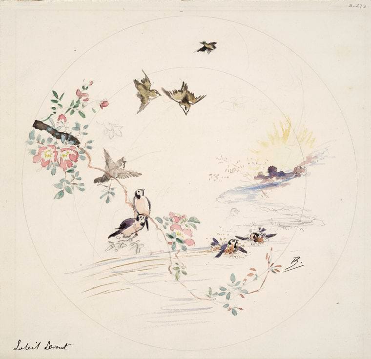Art Print : 1875, Soleil Levant. - Vintage Wall Art V1