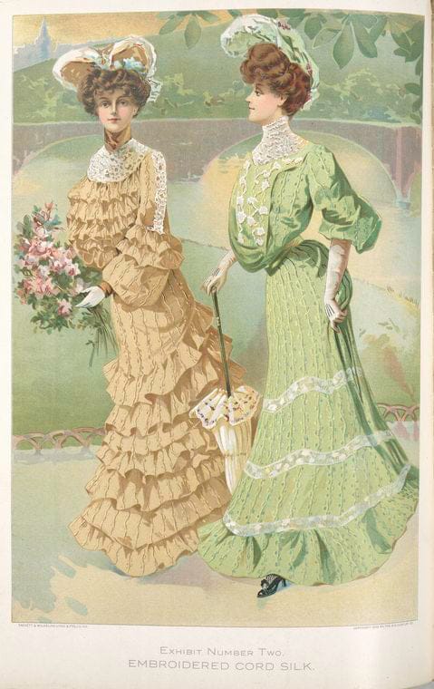 Art Print : Exhibit Number Three. Chaine Leno (Mercerized), 1904 - Vintage Wall Art
