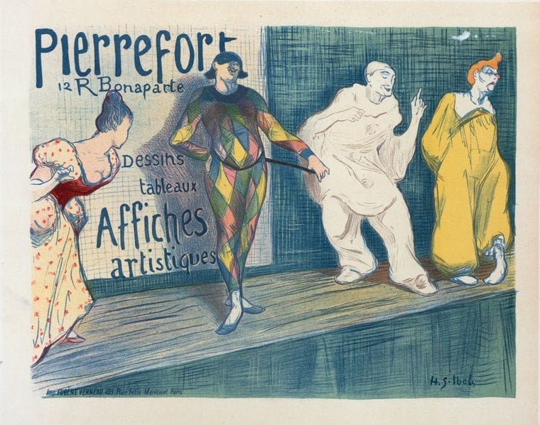Art Print : Affiche Pour les 'Affiches artistiques Pierrefort', 1898 - Vintage Wall Art