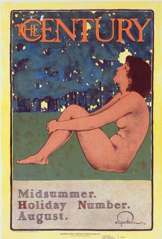 Art Print : Affiche americaine Pour la Revue 'Harper's Magazine'. Numero de Mai 1897, 1898 - Vintage Wall Art