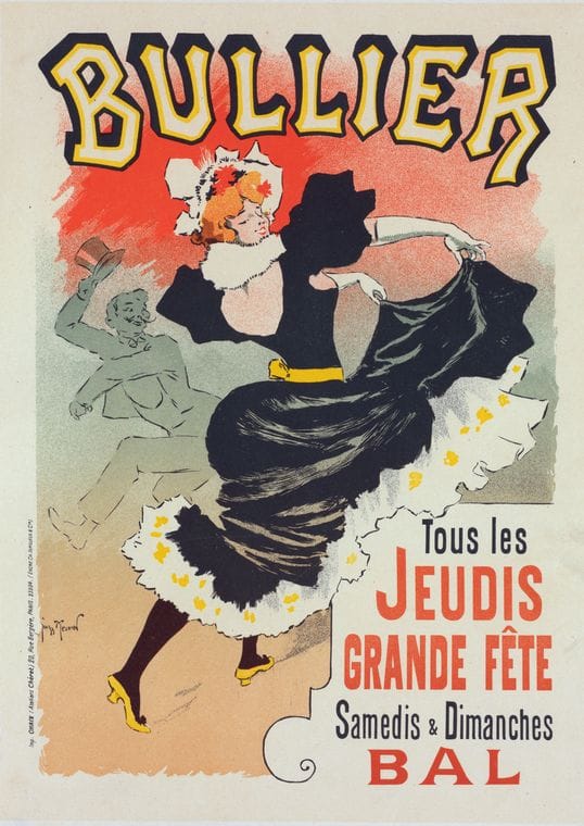 Art Print : Affiche Pour le 'Bal Bullier', 1899 - Vintage Wall Art