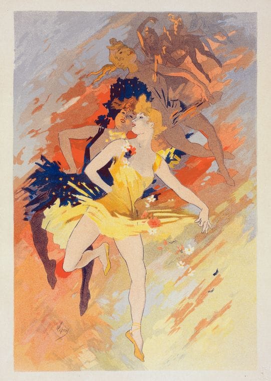 Art Print : Premier panneau sans texte : 'La Danse', 1900 - Vintage Wall Art
