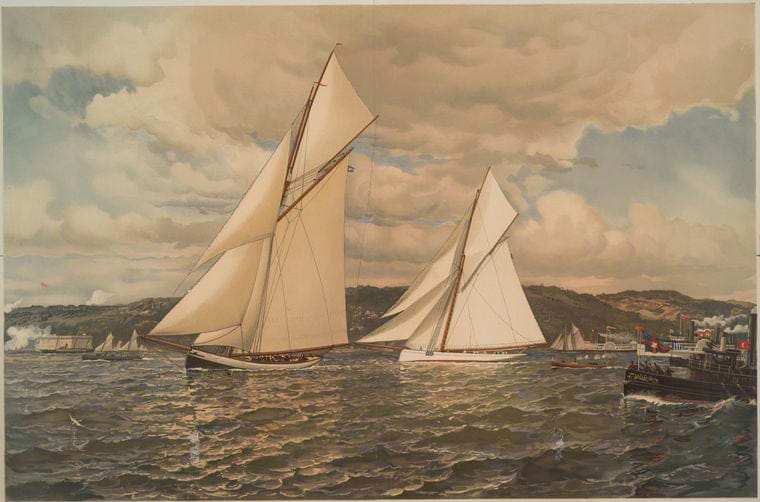 Art Print : The Start, 1886 - Vintage Wall Art