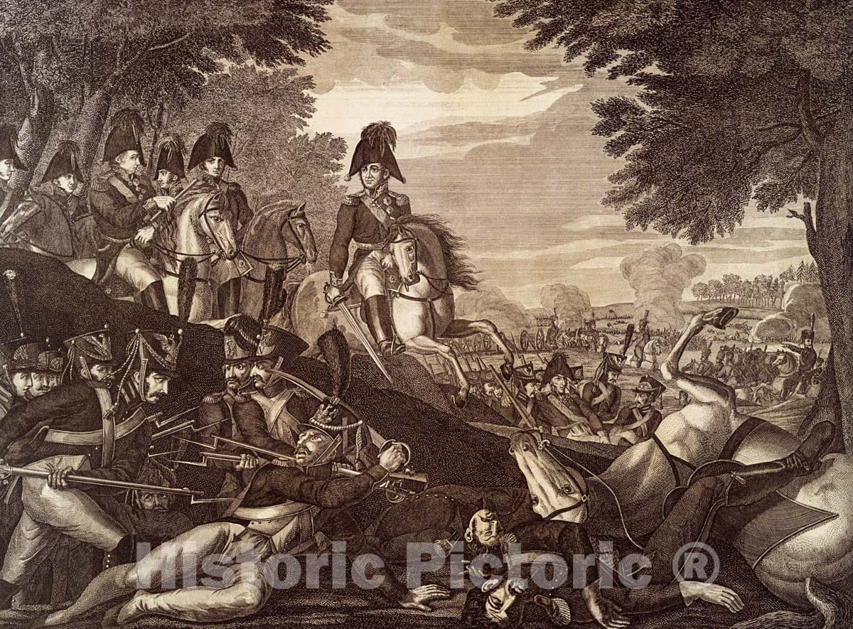Art Print : 1883, Srazhenie pri Borodine 26 Avgusta 1812 goda - Vintage Wall Art