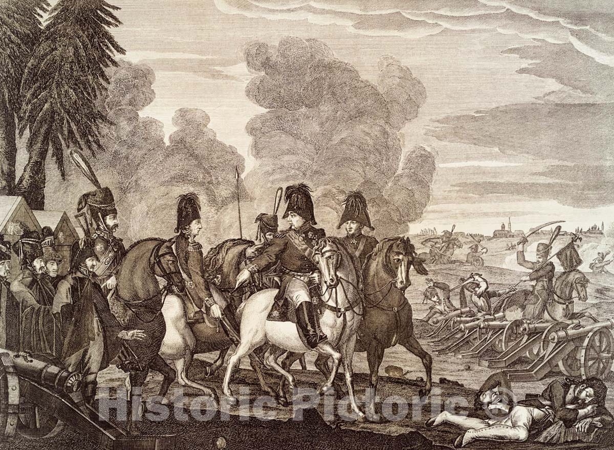Art Print : 1883, Pobeda pri Tarutine 6 Oktiabria 1812 goda - Vintage Wall Art