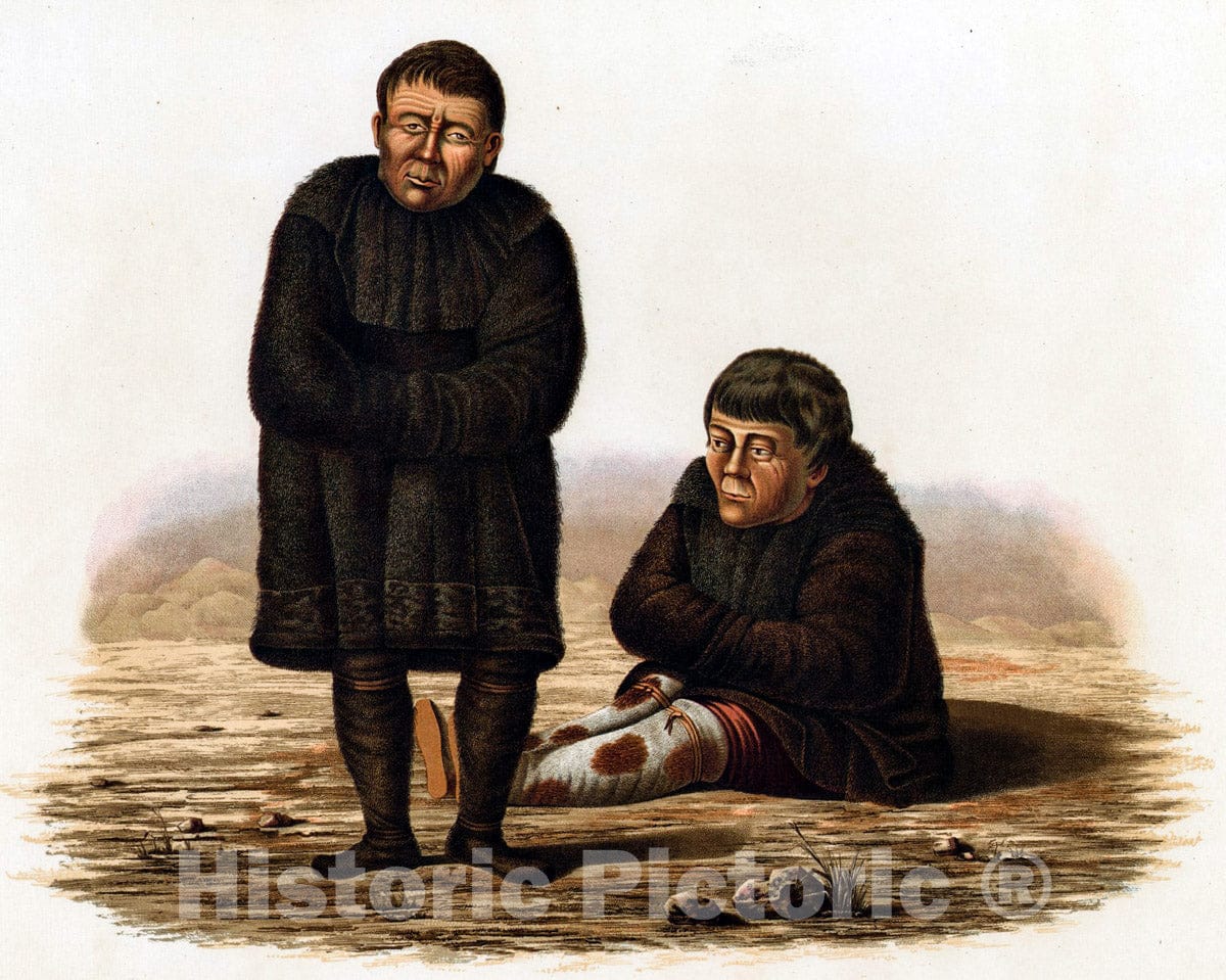 Art Print : 1856, Olennye koriaki. - Vintage Wall Art
