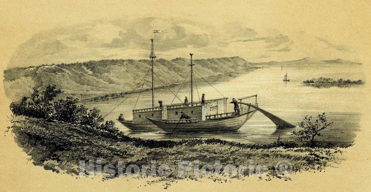 Art Print : 1856, Shitiki na reke Lene. - Vintage Wall Art