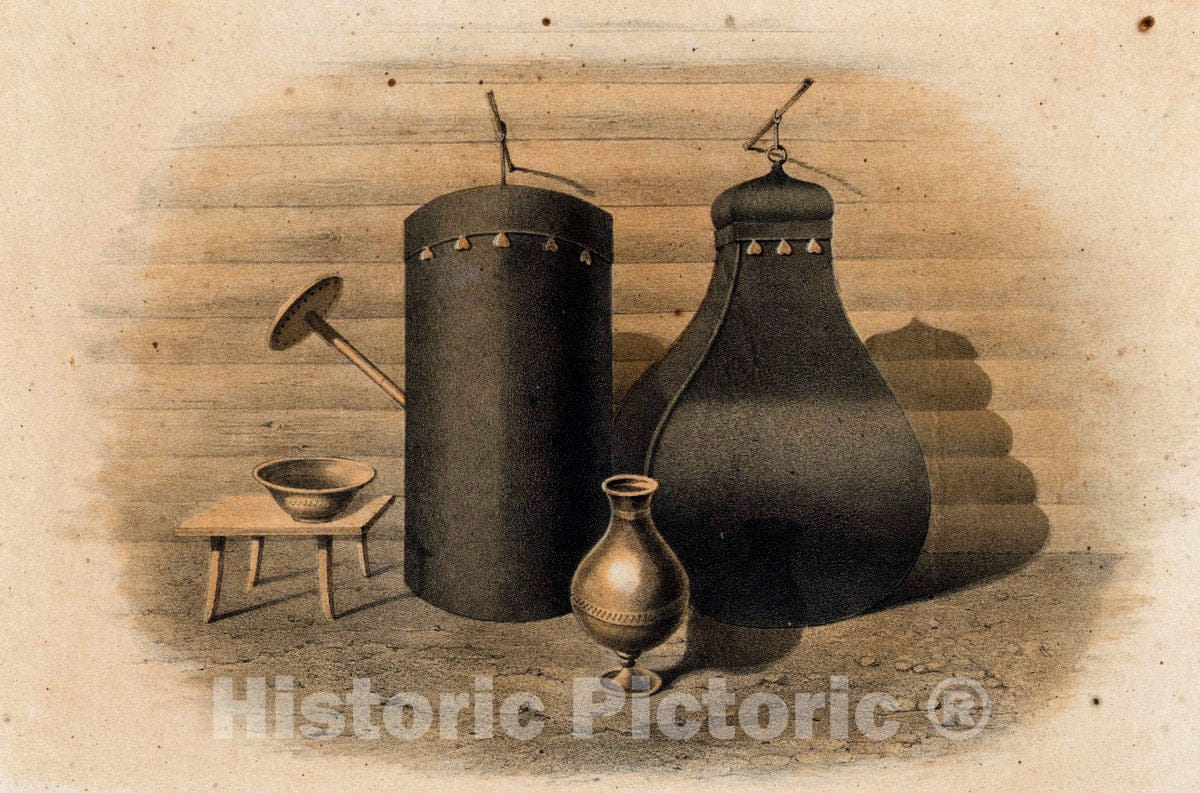 Art Print : 1856, Posuda dlia kumysa. - Vintage Wall Art