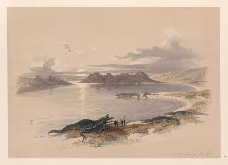 Art Print : Wady Dabod [Wadi Dabod], Nubia. Nov. 16th, 1838, 1787 - Vintage Wall Art